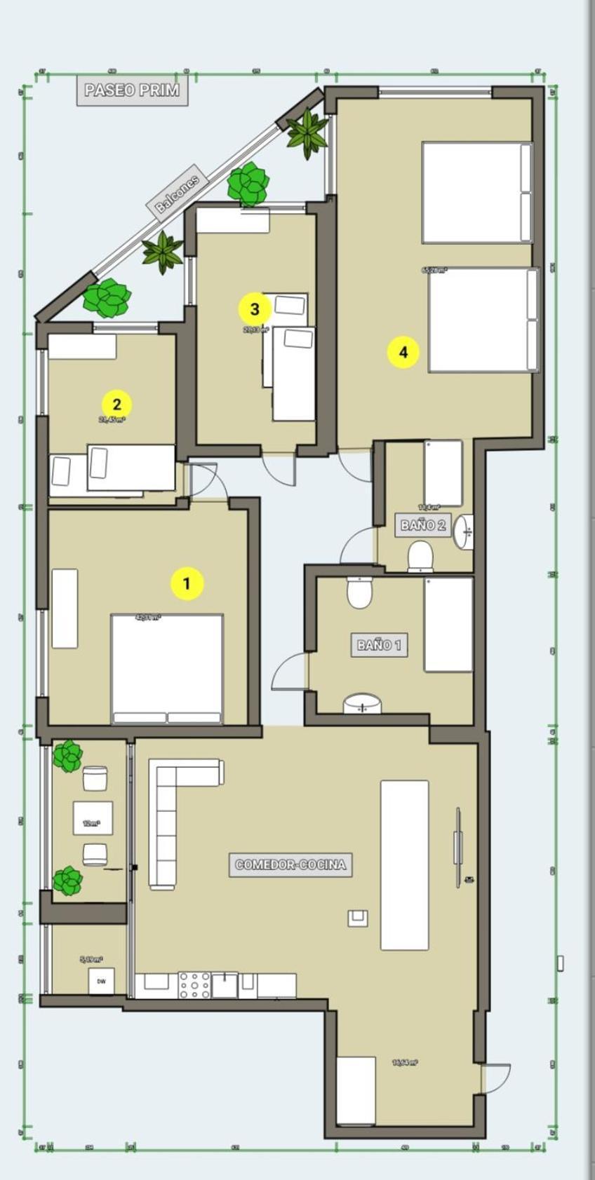 Tarragonaapartments Prim 350 Reus Dış mekan fotoğraf